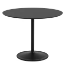 Muuto Soft spisebord 95   Black Nanolaminate Black