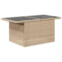vidaXL Hagesofa Set 5 stk. Beige [Syntetisk]: Poly Rattan