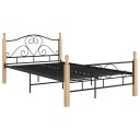 vidaXL Sengeramme svart metall 120x200 cm