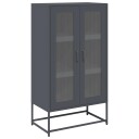  Highboard antrasitt 68x39x123 cm stål 8721158371928