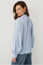 Ellos Collection   Bluse med blondedetaljer   Blå