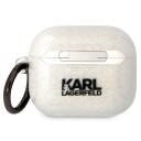 Karl Lagerfeld Karl&Amp Choupette Kla3hnkctgt Airpods 3-Deksel Gjennomsiktig Glitter