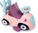 Smoby Maestro Ride-on 3i1 lær-å-gå bil med skyvestang rosa