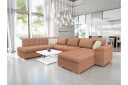 Dynir Sofa med Sjeselong og Divan 4 seter   Brun/Beige