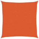 vidaXL Solseil 160 g/m² oransje 3x3 m HDPE
