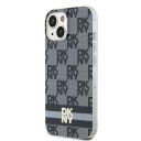 DKNY MagSafe-etui til iPhone 15/14/13 med rutet mønster - Svart