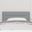  LED hodegjerd linjer design lys grå 100 cm stoff