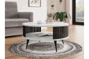 Galia Sofabord 75 cm - Svart/Hvit