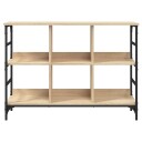 vidaXL Skjenk sonoma eik 102x32x73,5 cm konstruert tre