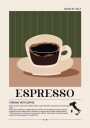 Espresso Strong Coffee Plakat Plakat / 21x30cm