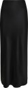 Malina Aubree Satin Midi Skirt   Black   42