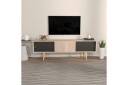 TV-bord Ticoman Eik / Svart - Eik / Svart