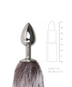 EasyToys: Fox Tail Plug No. 5, small, sølv/grå