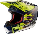 Alpinestars S-M5 Rash Motocross Hjelm XL Blå Gul