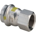 5 stk 15 mm x 1/2" Sanpress Inox G overgang