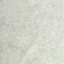 Borg Living Tekstil voksduk med akrylbelegg   Flower light grey   140 cm bred   På metermål