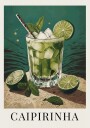 Refreshing Caipirinha Cocktail Plakat / 40x50
