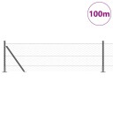  Gjerde med innlegg. Grå 0.6 x 100 m PVC belagt stål