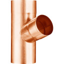 VMZINC grenrør 72° 76/76mm t/rund kobber copper 76/76 mm