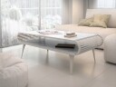 Salvaris Sofabord 120 cm - Beige med hvit marmorlook