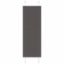  plisségardin sort 50x100 cm Stoff Bredde 49,4 Polyester