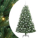  Kunstig sammensatt juletre grønn 180 cm PVC og metall