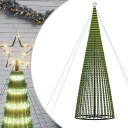 vidaXL Juletre lyskjegle 1544 LED varmhvit 500 cm