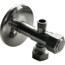 DRJ avstengningsventil i rustfritt stål 1/2x3/8x3/4"