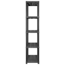 vidaXL Oppbevaringshylle 5 niv?er svart 284x38x170 cm plast