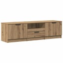  TV-benk artisan eik 140x35x40 cm konstruert tre 8721158441904