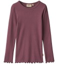 Wheat 2 Rib T Shirts L/S Ida   Purple   116