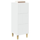 vidaXL Skuffeskap Hvit 33 x 34,5 x 90 cm Konstruert tre