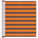  Balkong Skjerm Oransje og Brunt 110 x 1000 cm Oxford Stoff