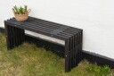 Hillerstorp D bench benk Svartoljet furu 100 cm Svart