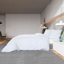 vidaXL Sengesett hvit 135x200 cm bomull