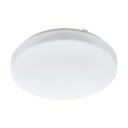 Eglo Frania - Vegg/taklampe - LED - 11.5 W (ekvivalent 90 W) - varmt hvitt lys - 3000 K - rund - hvit
