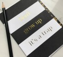 Cardsome Kort A6 Don't grow up it's a trap hvitt