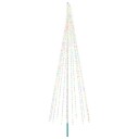 vidaXL Juletrebelysning med spyd og flaggstang 500 cm 732 LED-lys