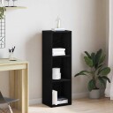 Bokhylle svart eik 36x30x114 cm konstruert tre