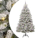  Kunstig juletre Grønn og hvit 270 cm PVC og metall