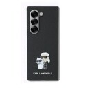 Karl Lagerfeld Saffiano Metal Pin Mobildeksel for Samsung Galaxy Z Fold 6 - Svart
