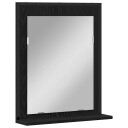  Baderom Speil Svart Eik 50x12x60 cm Konstruert Tre