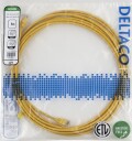 DELTACO Nettverkskabel Cat6 U/UTP AWG28 LSZH 5,0 m Gul