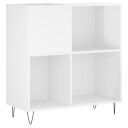  Hifi benk høyglans hvit 84,5x38x89 cm konstruert tre