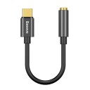Baseus USB-C til 3.5 mm Lydadapter - Svart