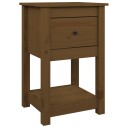 vidaXL Nattbord honningbrun 40x35x61,5 cm heltre furu
