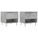  Salongbord 2 stk betonggrå 50x46x50 cm konstruert tre 8721012112285