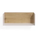 Ethnicraft U shelf 55x20 cm eik/hvit metall