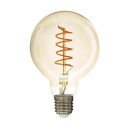 Dyberg Larsen E27 mignonpære 3-trinns demping 4W ravfarget Ø12,6 cm
