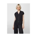Alpha Studio Dame Strikkevarer Svart M,